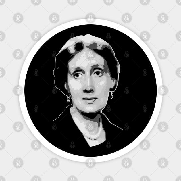 Virginia Woolf Magnet by Nerd_art